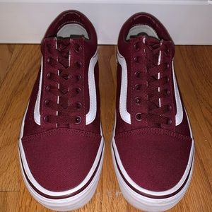 Burgundy Old Skool VANS